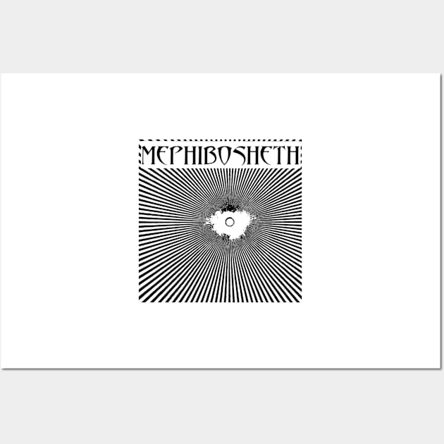 Meshuggah Album Cover Parody Mephibosheth Metal Logo Wall Art by thecamphillips